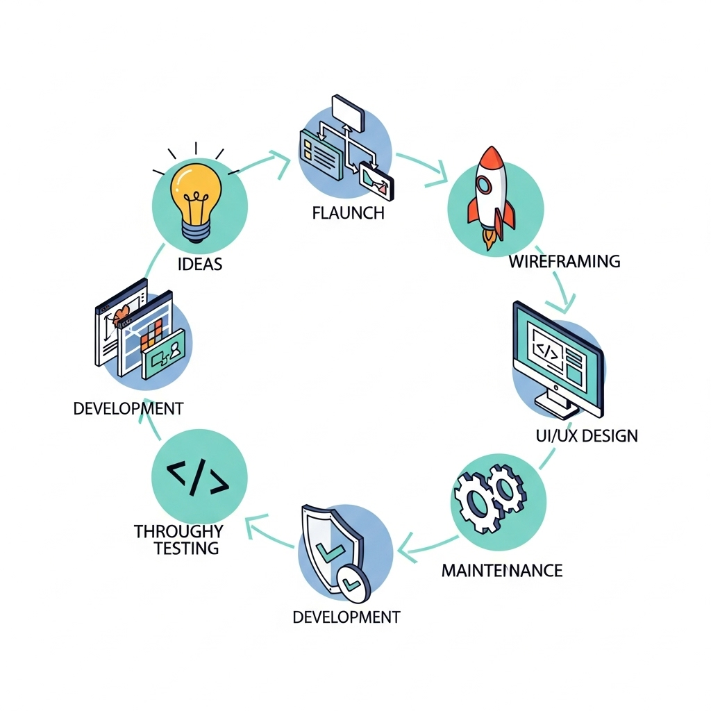Quy trình thiết kế website chuyên nghiệp gồm mấy bước?