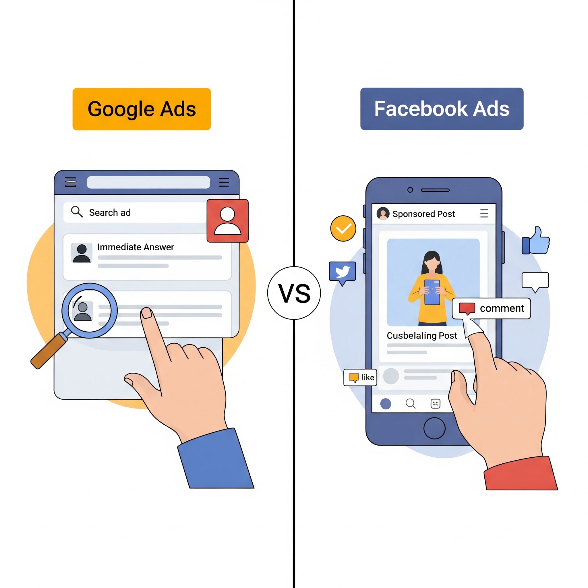 Google Ads vs. Facebook Ads: Nên "Rót Tiền" Vào Đâu Năm 2025?
